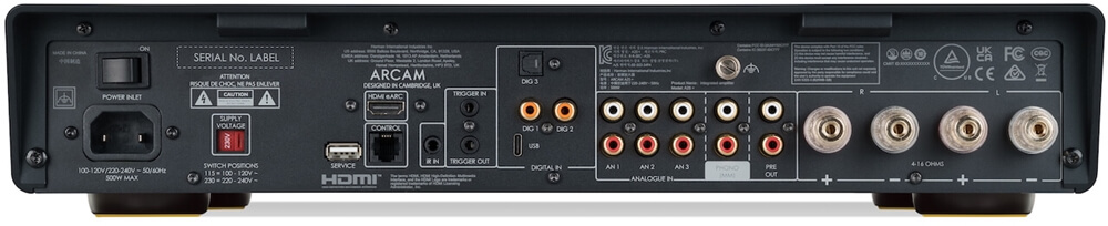 arcam a25 plus rear