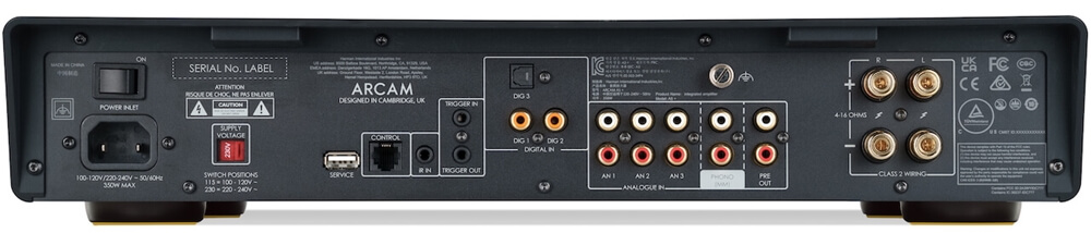 arcam a5 plus rear