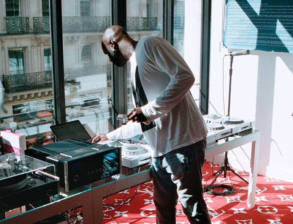 Virgil with studio McIntosh audio system