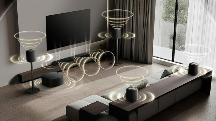 lg sound suite h7 sound bar system simulation