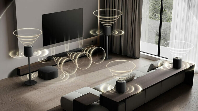 lg sound suite h7 sound bar system simulation