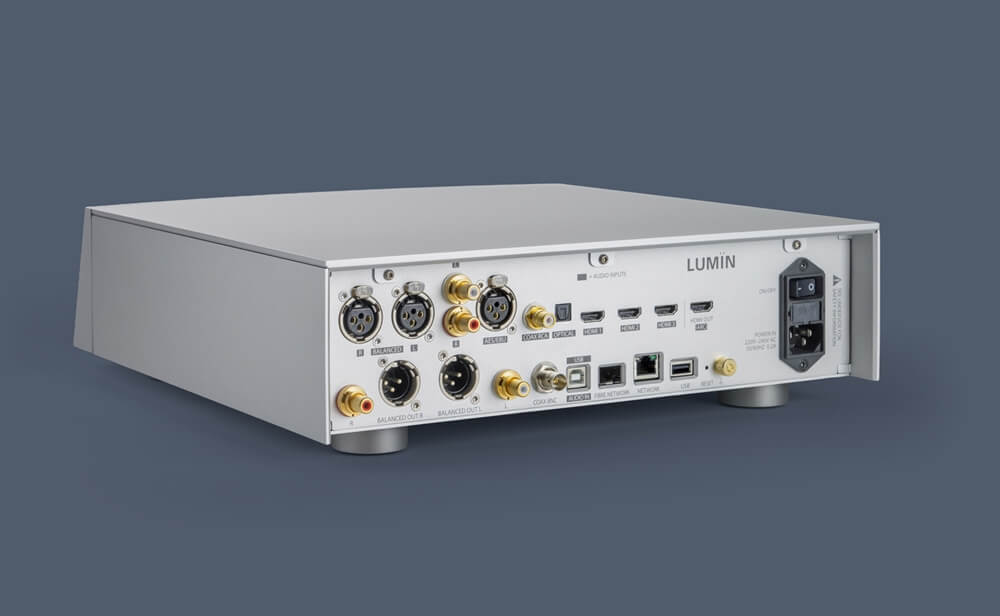 LUMIN P2 Silver Rear facing right